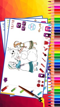 coloriage de la reine des neiges游戲截圖1