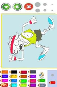 Zombie Coloring Paintting Drawing Book Game游戲截圖4