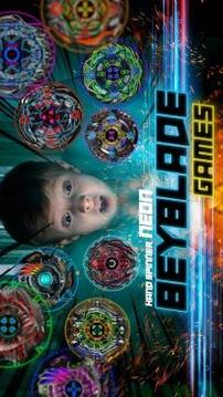 Neon beyblade games fidget spinner toys游戲截圖2