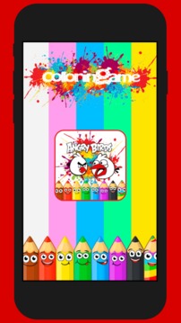 Coloring Angry Bird for Kids游戲截圖4