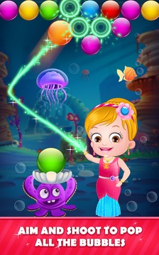 Little Mermaid Bubble Shooter游戏截图3