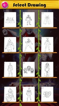 Coloring Book for Ultraman SuperHero游戏截图1