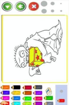 Zombie Coloring Paintting Drawing Book Game游戲截圖2
