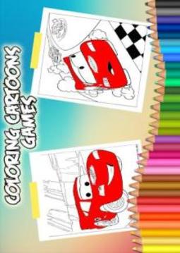 Mcqueen Coloring book Cars 3游戲截圖2