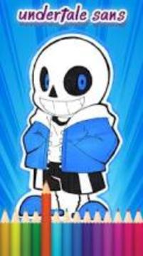 Coloring Book for Undertale Sans游戲截圖1