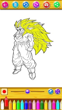 Learn to color Dragon Ball游戲截圖2