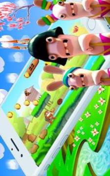 Rabbids Invasion Run Crazy游戲截圖2