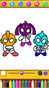 Coloring Book for Ultraman SuperHero游戲截圖2