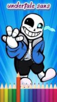 Coloring Book for Undertale Sans游戲截圖3
