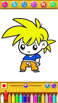 Learn to color Dragon Ball游戲截圖4