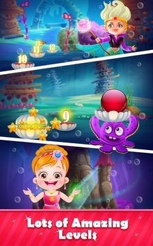 Little Mermaid Bubble Shooter游戏截图4