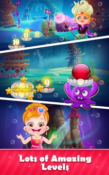 Little Mermaid Bubble Shooter游戲截圖4