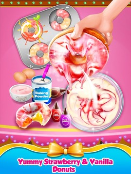 Rainbow Princess Bakery - Make Cupcake & Donut游戲截圖3