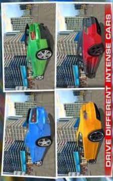 汽車 屋頂 特技 跳 停車處游戲截圖4