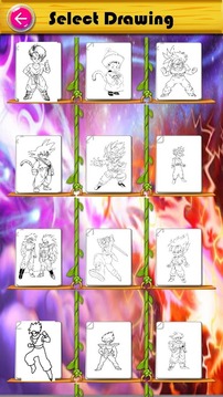 Learn to color Dragon Ball游戲截圖3
