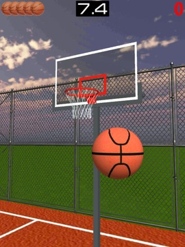 真正的3D籃球免費投擲游戲游戲截圖1