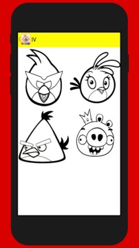 Coloring Angry Bird for Kids游戲截圖2