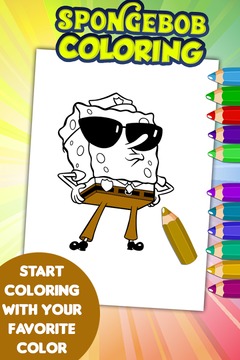 Spongbob Coloring游戲截圖3