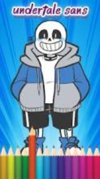 Coloring Book for Undertale Sans游戲截圖4
