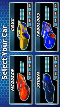 Strom vs Mcqueen Car Lightning Race游戲截圖3