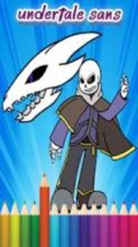Coloring Book for Undertale Sans游戲截圖2