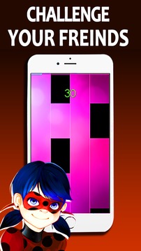 Ladybug Miraculous Piano play 2018游戲截圖5