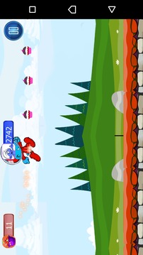 Schtroumpf Surfer adventure游戲截圖2