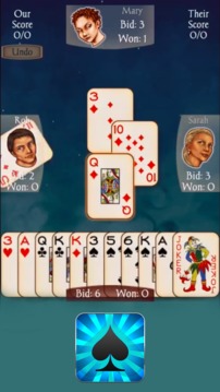 Spades Classic Plus : Free Offline Card Game游戏截图3