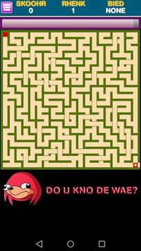 Ugandan Knuckles Maze Escape游戲截圖1