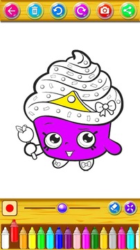 Learn to color Shopkings for fans游戲截圖2