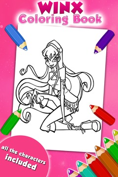 Coloring Game for Winx游戲截圖3