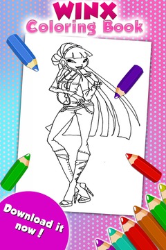 Coloring Game for Winx游戲截圖1