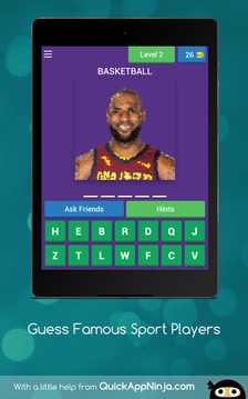 Guess Famous Sport Players游戲截圖4