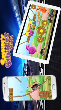 Sunny Bunnies Extreme Car Driving游戲截圖2