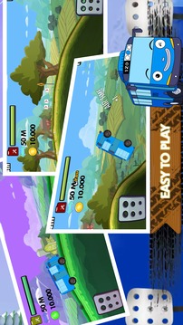 Tayo Little Bus Hill Climb Rush游戲截圖4
