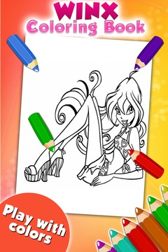 Coloring Game for Winx游戲截圖2