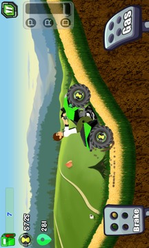 Super Ben Alien Quad Hill Racing - Atv climb top游戲截圖4