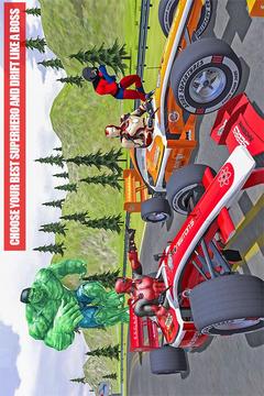 Superhero Tricky Car Stunts and Drift Rider游戲截圖4