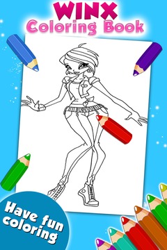 Coloring Game for Winx游戲截圖4