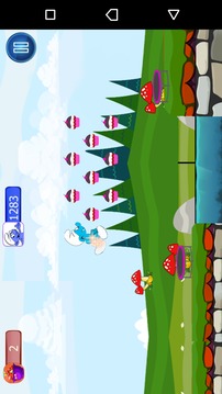 Schtroumpf Surfer adventure游戲截圖1