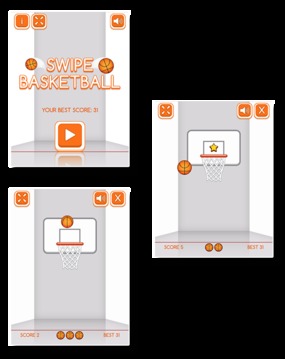 Swipe Basketball游戲截圖1