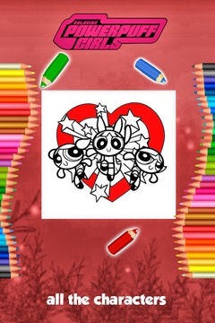 Power Girls Coloring Game游戲截圖1