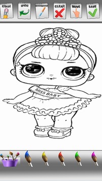 lol dolls surprise eggs and pets coloring book游戲截圖2
