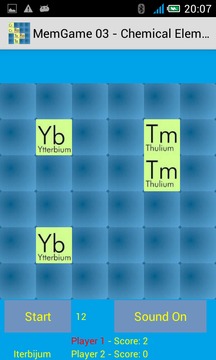 MemGame 03 - Chemical Elements游戲截圖4