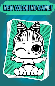 Coloring Pages for LOL Dolls游戲截圖4