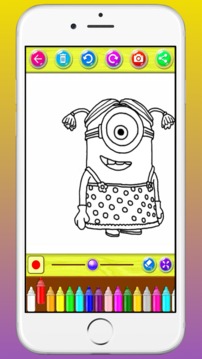 Coloring Books For Minions Character游戲截圖5