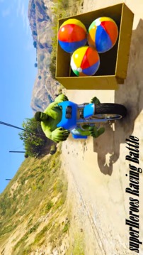 Superheroes Downhill Bike Race游戲截圖1