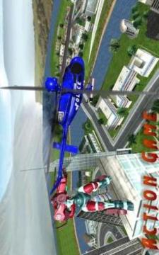 police robot helicopter transformation battle游戲截圖2