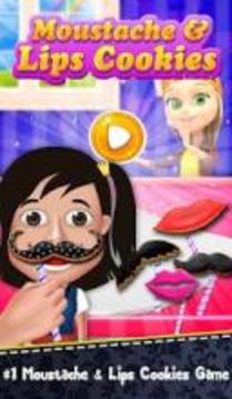 Cooking Lips & Mustache Cookies! Sweet Desserts游戏截图5