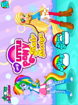 My Little Pony Hair Design - Free Games游戲截圖5